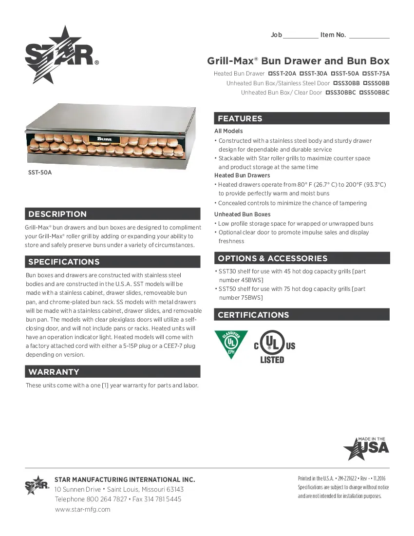 star-ss50bb-hot-dog-bun-box-specsheet-260503jcxw9h.pdf