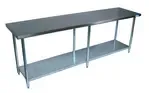 BK Resources CVT-9636, Work Table,  85" - 96", Stainless Steel Top