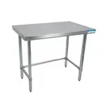 BK Resources CVTOB-3024, Work Table,  30" - 35", Stainless Steel Top