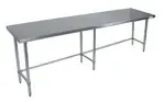 BK Resources CVTOB-9630, Work Table,  85" - 96", Stainless Steel Top