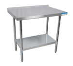 BK Resources VTTR-1830, Work Table,  30" - 35", Stainless Steel Top