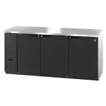 Hoshizaki BB80, Bar Refrigerator, 3 Swinging Solid Doors
