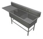 John Boos 3PBPS3224-1D30L, Sink, (3) Three Compartment