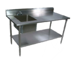 John Boos EPT6R5-3072SSK-L, Work Table, with Prep Sink(s)