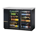 True Manufacturing TBB24-48-2G-Z1-SFT-B-1, Back Bar Cabinet, Refrigerated