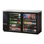 True Manufacturing TBB24-60-2G-Z1-SFT-B-1, Back Bar Cabinet, Refrigerated