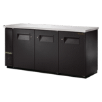 True Manufacturing TBB24-72-3S-Z1-SFT-B-1, Back Bar Cabinet, Refrigerated