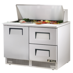 True Manufacturing TFP-48-18M-D-2-HC, Refrigerated Counter, Mega Top Sandwich / Salad Unit