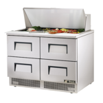 True Manufacturing TFP-48-18M-D-4-HC, Refrigerated Counter, Mega Top Sandwich / Salad Unit