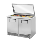 True Manufacturing TFP-48-18M-FGLID-HC, Refrigerated Counter, Mega Top Sandwich / Salad Unit