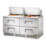 True Manufacturing TFP-64-24M-D-4-HC, Refrigerated Counter, Mega Top Sandwich / Salad Unit