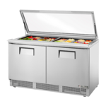 True Manufacturing TFP-64-24M-FGLID-HC, Refrigerated Counter, Mega Top Sandwich / Salad Unit