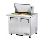 True Manufacturing TSSU-36-12M-B-HC, Refrigerated Counter, Mega Top Sandwich / Salad Unit