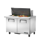 True Manufacturing TSSU-48-18M-B-HC, Refrigerated Counter, Mega Top Sandwich / Salad Unit