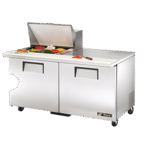 True Manufacturing TSSU-60-12M-B-HC, Refrigerated Counter, Mega Top Sandwich / Salad Unit