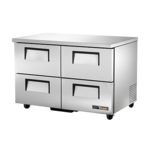 True Manufacturing TUC-48D-4-HC, Refrigerator, Undercounter, Reach-In
