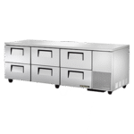 True Manufacturing TUC-93D-6-HC, Refrigerator, Undercounter, Reach-In