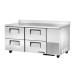 True Manufacturing TWT-67D-4-HC, Refrigerated Counter, Work Top