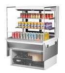 Turbo Air TOM-36L-UFD-W(B)-3SI-N, Open Display Case