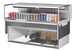 Turbo Air TOM-60L-UF-W(B)-1SI-N, Open Display Case