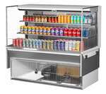 Turbo Air TOM-60L-UF-W(B)-3SI-N, Open Display Case